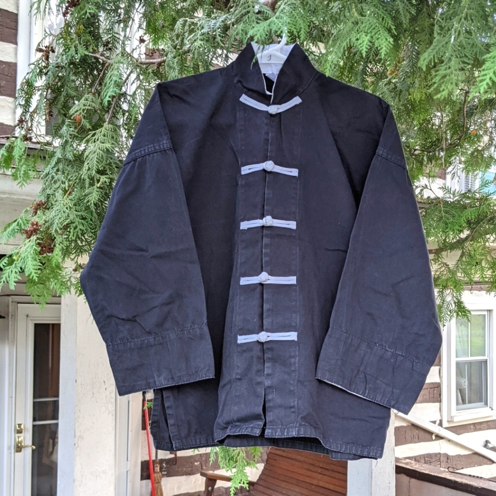 Oriental Frog-Closure Cotton Jacket